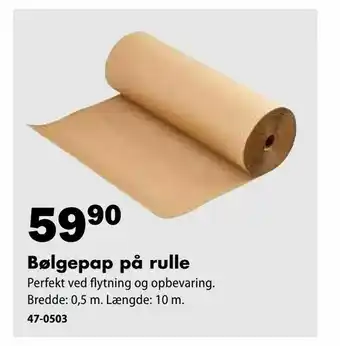 Biltema Bølgepap på rulle tilbud