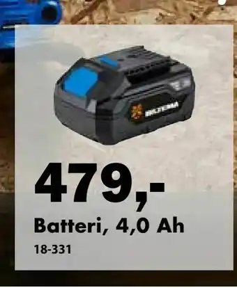 Biltema Batteri, 4,0 Ah tilbud