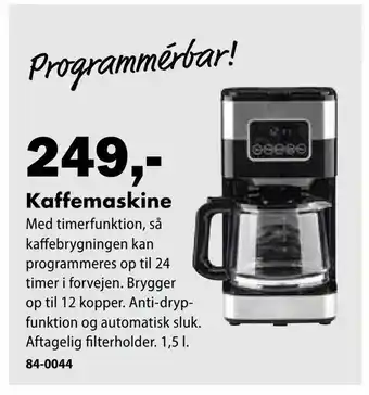 Biltema Kaffemaskine tilbud