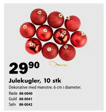 Biltema Julekugler, 10 stk tilbud