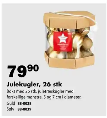 Julekugler, 26 stk