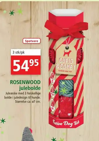 Maxi Zoo ROSENWOOD julebolde tilbud