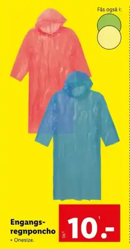 Engangs- regnponcho