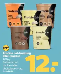 Netto Protein Lab budding eller mousse tilbud