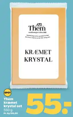 Netto Them kræmet krystal ost tilbud