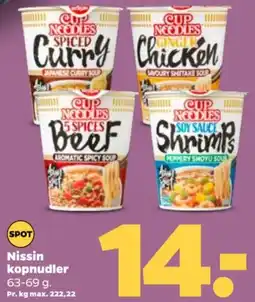 Netto Nissin kopnudler tilbud