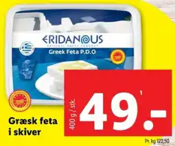 Lidl Græsk feta i skiver tilbud