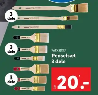 Lidl Penselsæt 3 dele tilbud