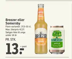 SPAR Breezer eller Somersby tilbud