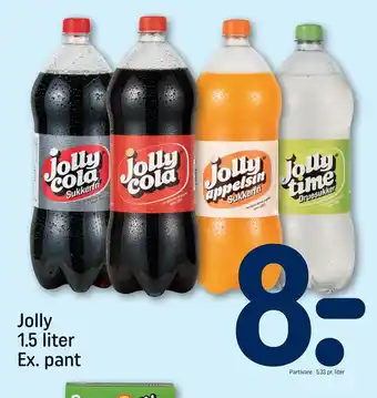 REMA 1000 Jolly 1.5 liter Ex. pant tilbud