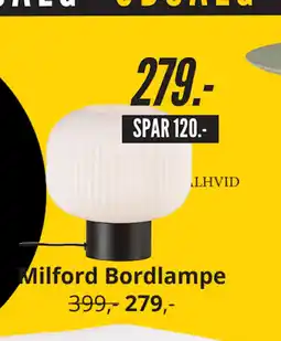 My Home Milford Bordlampe tilbud