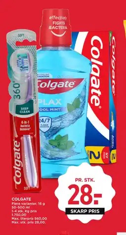 MENY COLGATE tilbud
