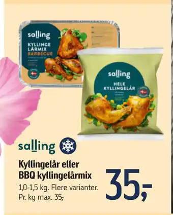 Føtex Kyllingelår eller BBQ kyllingelårmix tilbud