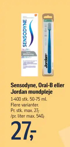 Føtex Sensodyne, Oral-B eller Jordan mundpleje tilbud