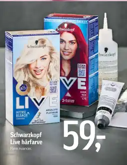 Føtex Schwarzkopf Live hårfarve tilbud