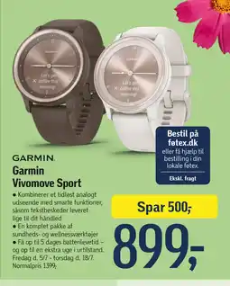 Føtex Garmin Vivomove Sport tilbud