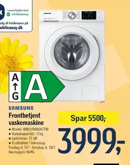 Føtex Frontbetjent vaskemaskine tilbud