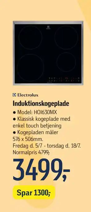 Føtex Induktionskogeplade tilbud