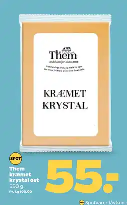 Netto Them kræmet krystal ost tilbud