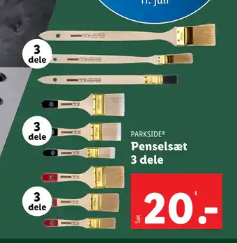 Lidl Penselsæt 3 dele tilbud