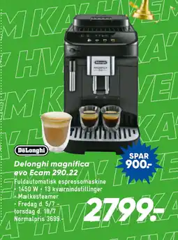 Bilka Delonghi magnifica evo Ecam 290.22 tilbud