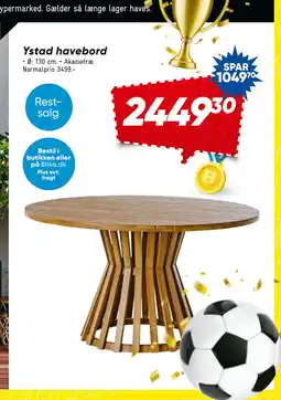 Bilka Ystad havebord tilbud