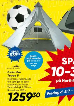 Bilka Pro Tepee 8 tilbud