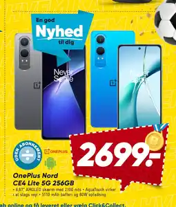 Bilka OnePlus Nord CE4 Lite 5G 256GB tilbud
