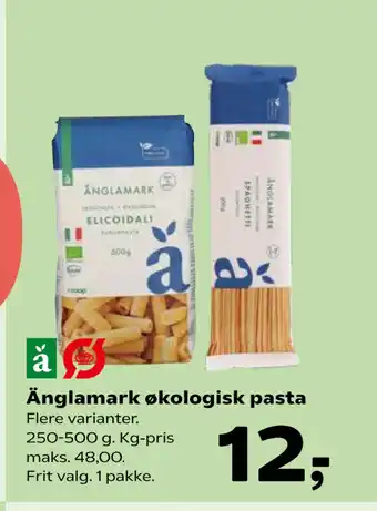 SuperBrugsen Änglamark økologisk pasta tilbud