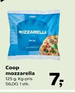 Kvickly Coop mozzarella tilbud