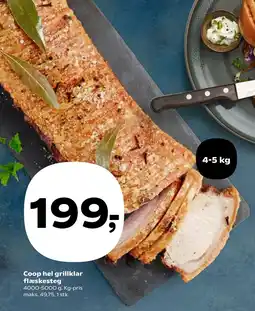 Kvickly Coop hel grillklar flæskesteg tilbud