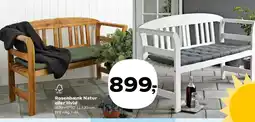 Kvickly Rosenbænk Natur eller Hvid tilbud