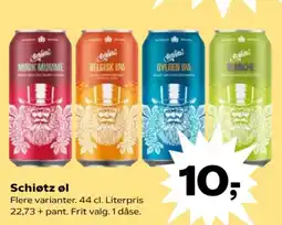 Kvickly Schiøtz øl tilbud