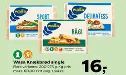 Kvickly Rågi knækbrød tilbud
