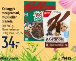 Føtex Granola Crunchy Oat Dark Chocolate tilbud