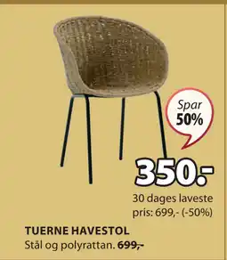 JYSK TUERNE HAVESTOL tilbud