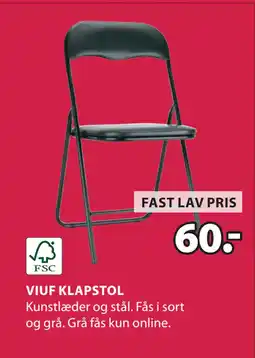 JYSK VIUF KLAPSTOL tilbud