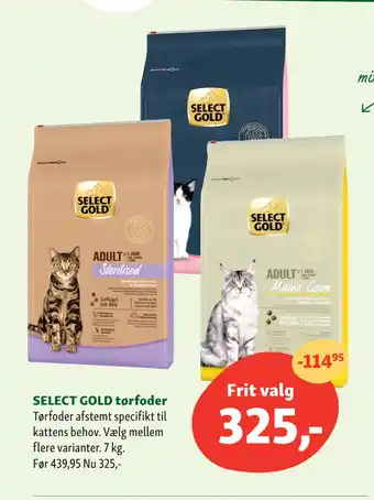 Maxi Zoo SELECT GOLD tørfoder tilbud