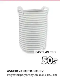 JYSK ASGEIR VASKETØJSKURV tilbud