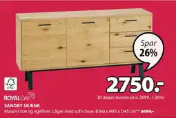 JYSK SANDBY SKÆNK tilbud