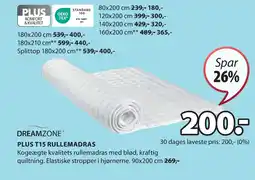 JYSK PLUS T15 RULLEMADRAS tilbud