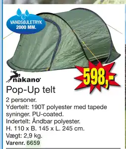 Harald Nyborg Pop-Up telt tilbud