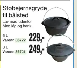 Harald Nyborg Støbejernsgryde til bålsted tilbud