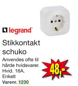Harald Nyborg Stikkontakt schuko tilbud