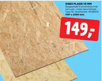 jem & fix OSB3 PLADE 10 MM tilbud