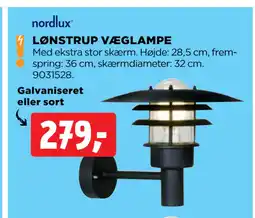 jem & fix LØNSTRUP VÆGLAMPE tilbud