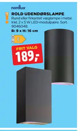 ROLD UDENDØRSLAMPE