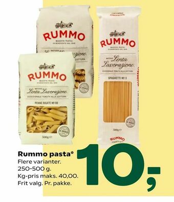 Coop 365 Rummo pasta tilbud