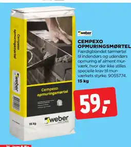 jem & fix CEMPEXO OPMURINGSMØRTEL tilbud