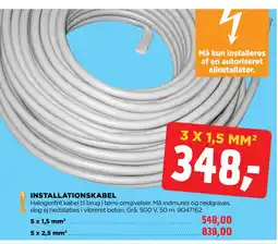 jem & fix INSTALLATIONSKABEL tilbud